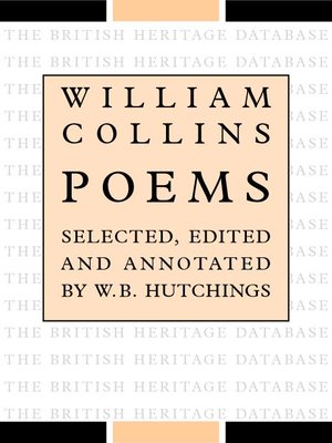 cover image of William Collins : Poems - British Heritage Database Reader-Printable Edition